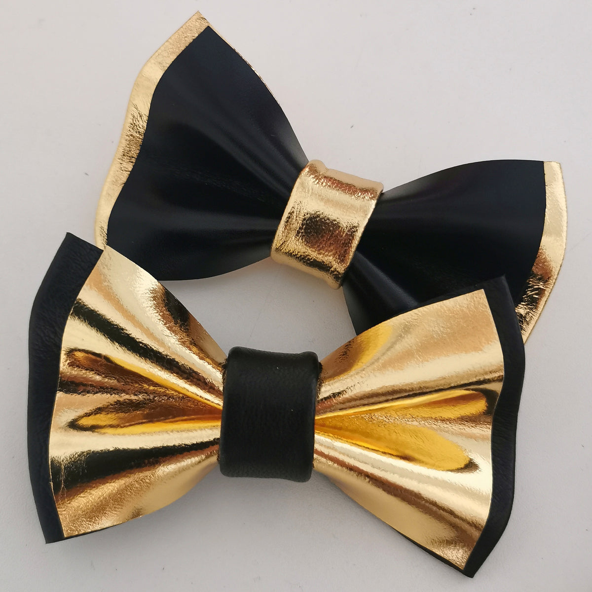 Black and gold bow tie