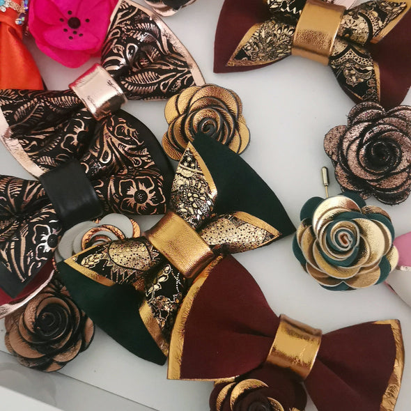nevestica handmade bow ties, bow tie sets, bow tie suspender sets,metallic bow tie,gold,rose gold,boys prom suit,paisley