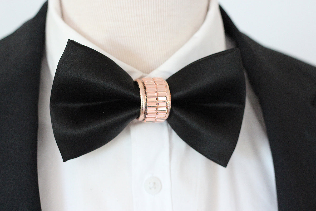 Black tuxedo bow tie - Main Image