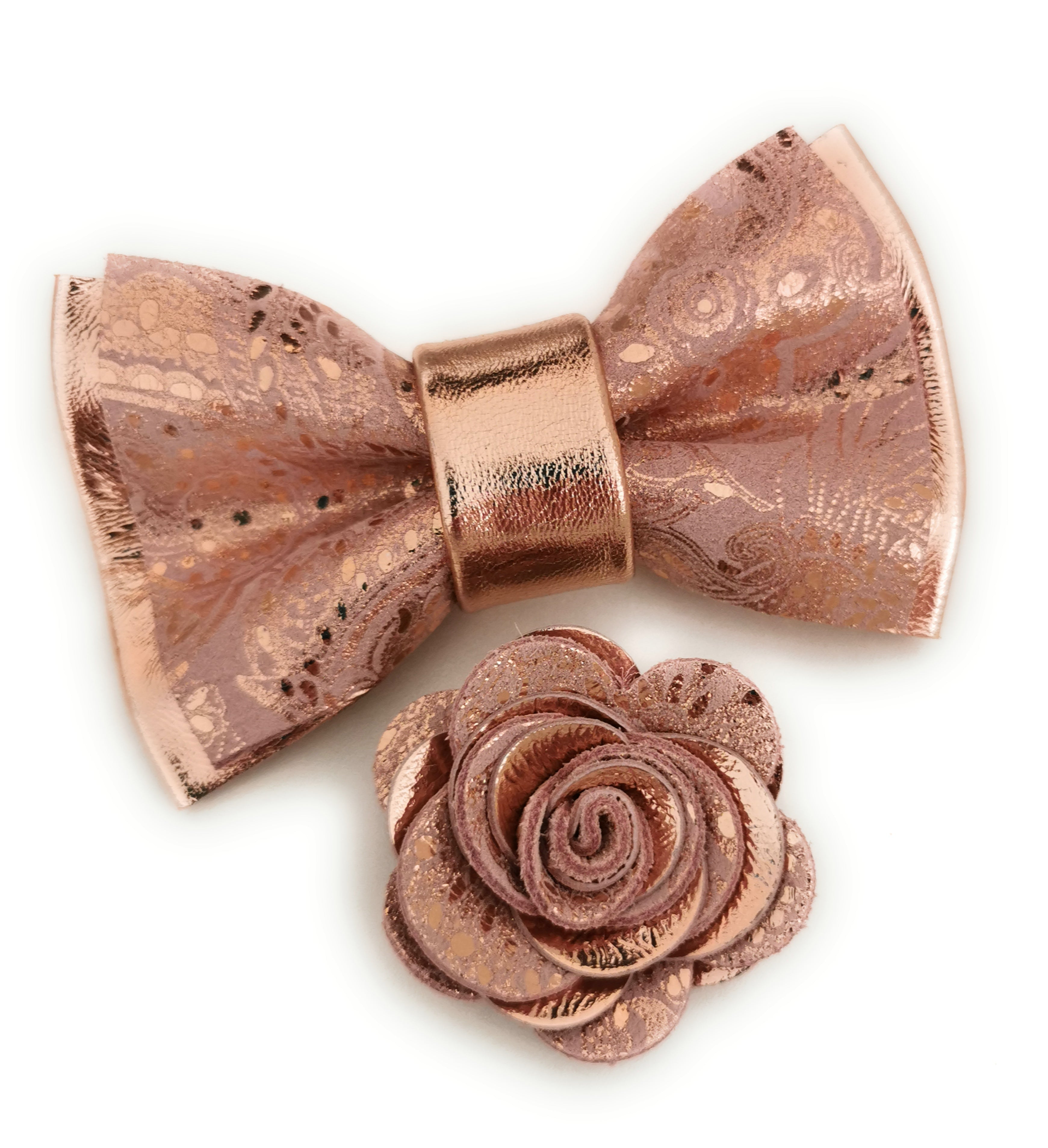 Rose Gold Bow Ties