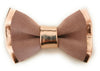 nude and copper rose gold bow tie, tuxedo bowtie, wedding bowtie, bow tie suit