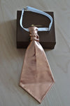 rose gold leather ascot neck tie necktie formal attire wedding elopement ideas