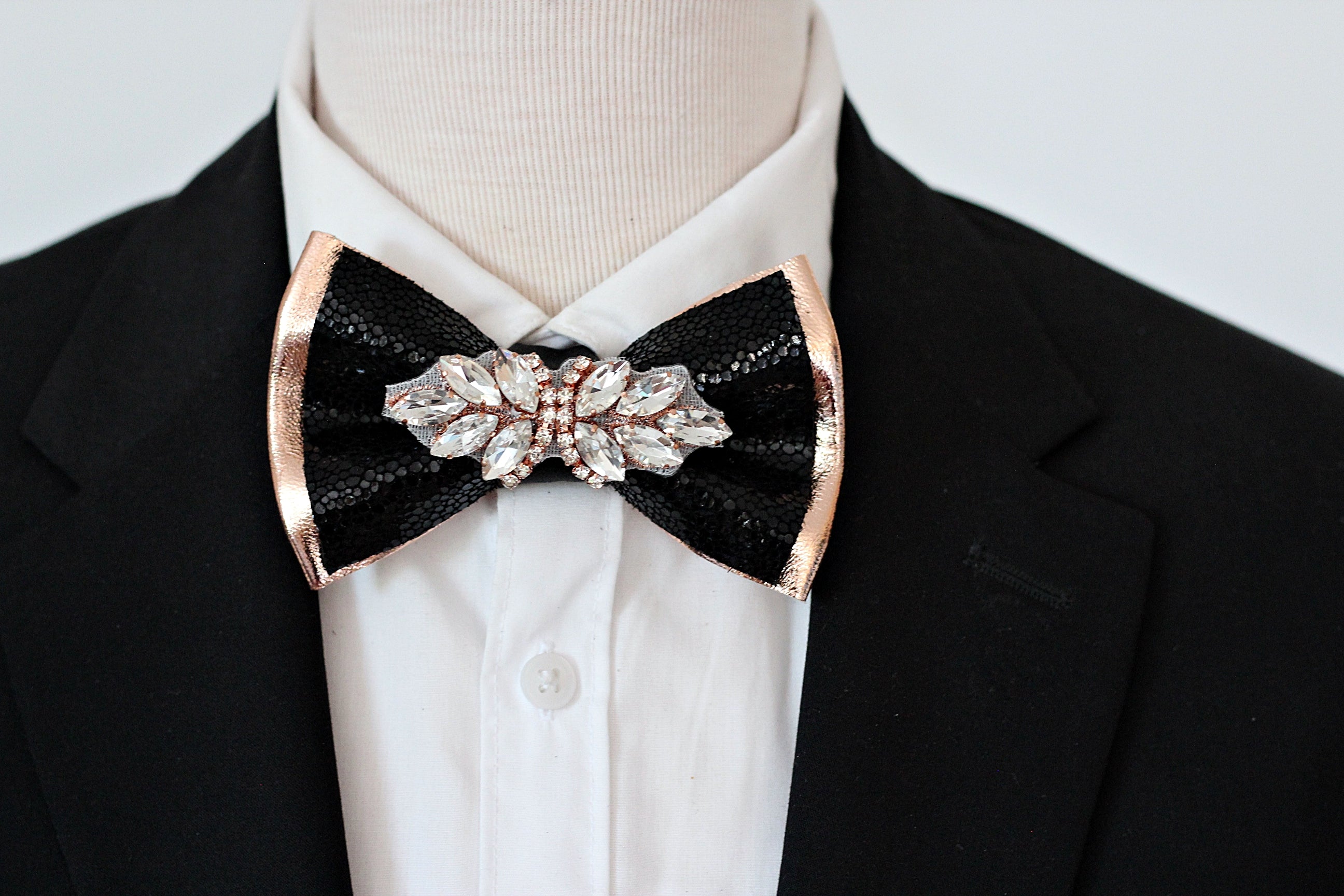 Black and Gold mens bow tie boutonniere set, wedding black gold bowtie, black satin tuxedo bow tie Black and Gold mens bow tie boutonniere set, wedding black gold bowtie, black satin tuxedo bow tie