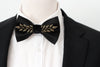 Black satin steampunk mens bow tie, nevestica wedding bow tie 