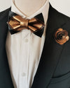 copper bow tie, bronze bow tie, rose gold groomsmen outfit n