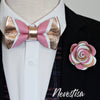 Rose Gold nude leather bow tie for men,boys rose gold wedding bow tie, boutonniere, genuine gold leather toddler bow tie,blue,copper, candy pink set, prom bow tie, groomsmen wedding gift attire, nevestica nevestisa design