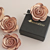 rose gold lapel flower wedding pin boutonniere