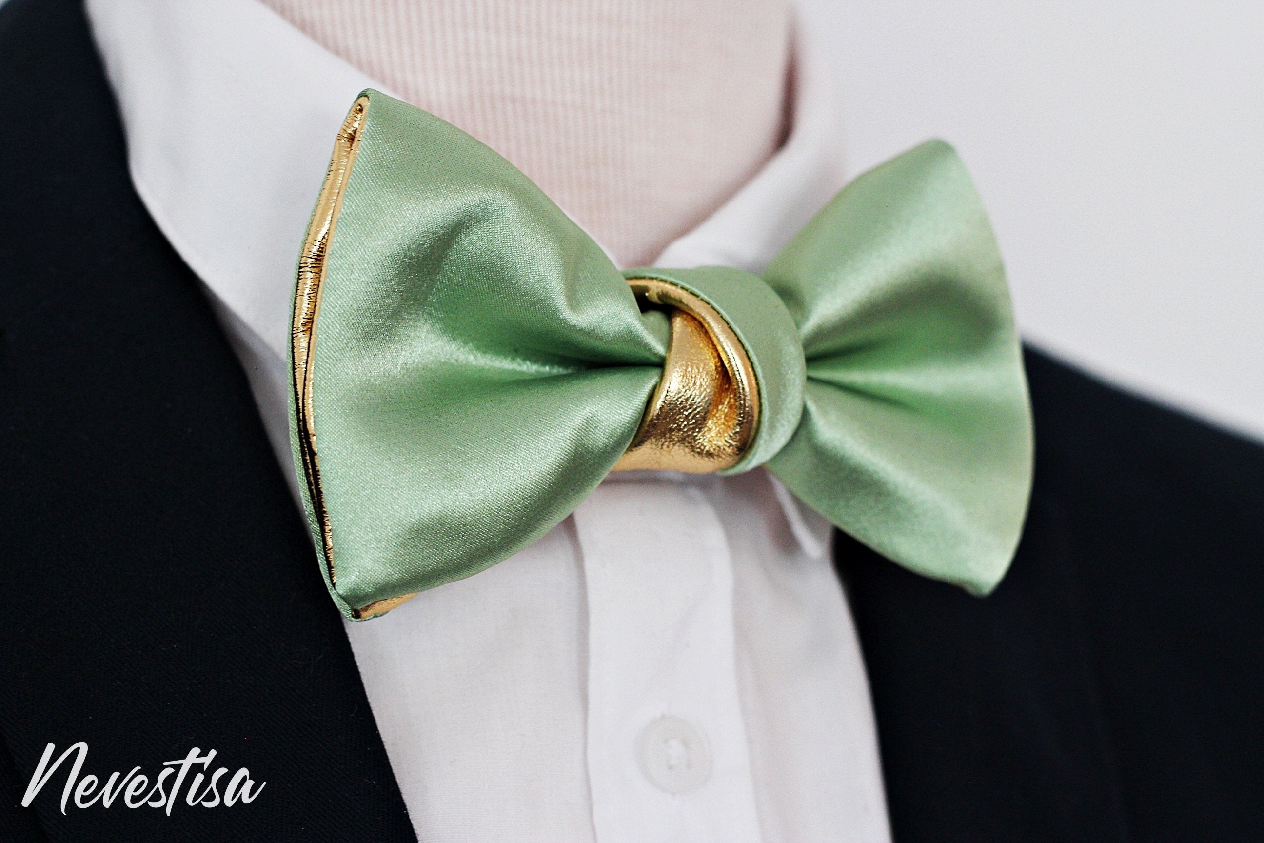 Green Monogram Bow Tie – Zepherra Hommes