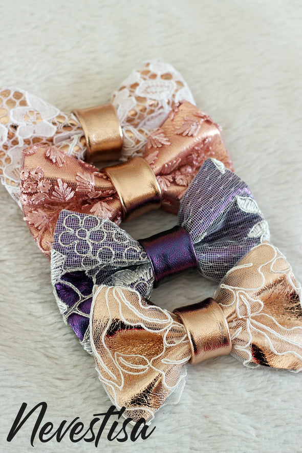 Lace and rose gold leather bow tie mens wedding set, groomsmen rose gold gift, pocket square. Boys prom set, Rose Gold  lace leather bow tie for men,boys rose gold wedding bow tie, boutonniere, genuine gold leather bow tie, gray lace set, prom bow tie, groomsmen wedding gift attire, nevestica nevestisa design, boho wedding design, lace prom wedding dress 